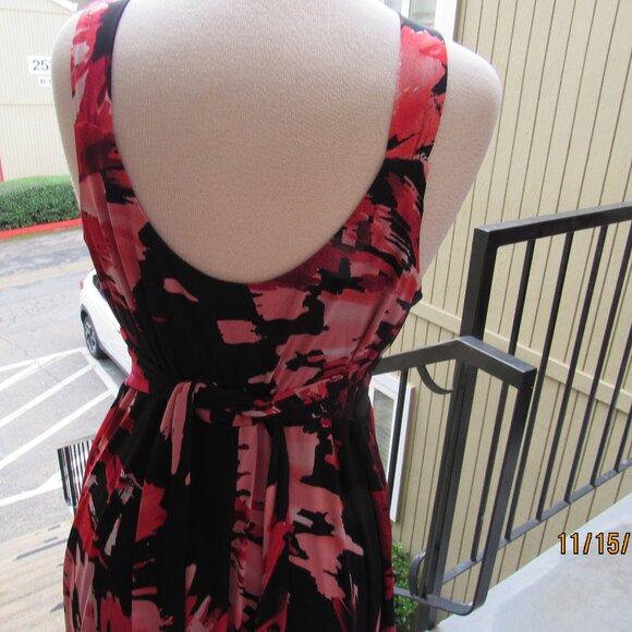 #461  WOMAN'S LONG FLORAL SUMMER DRESS BY S.SMART  (SIZE 16) - Picture 3 of 4